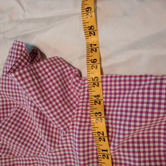 Lot of 2 Blair Women's Button Up Blouses XL Pink Purple Check Embroidered VTG - Picture 4 of 11